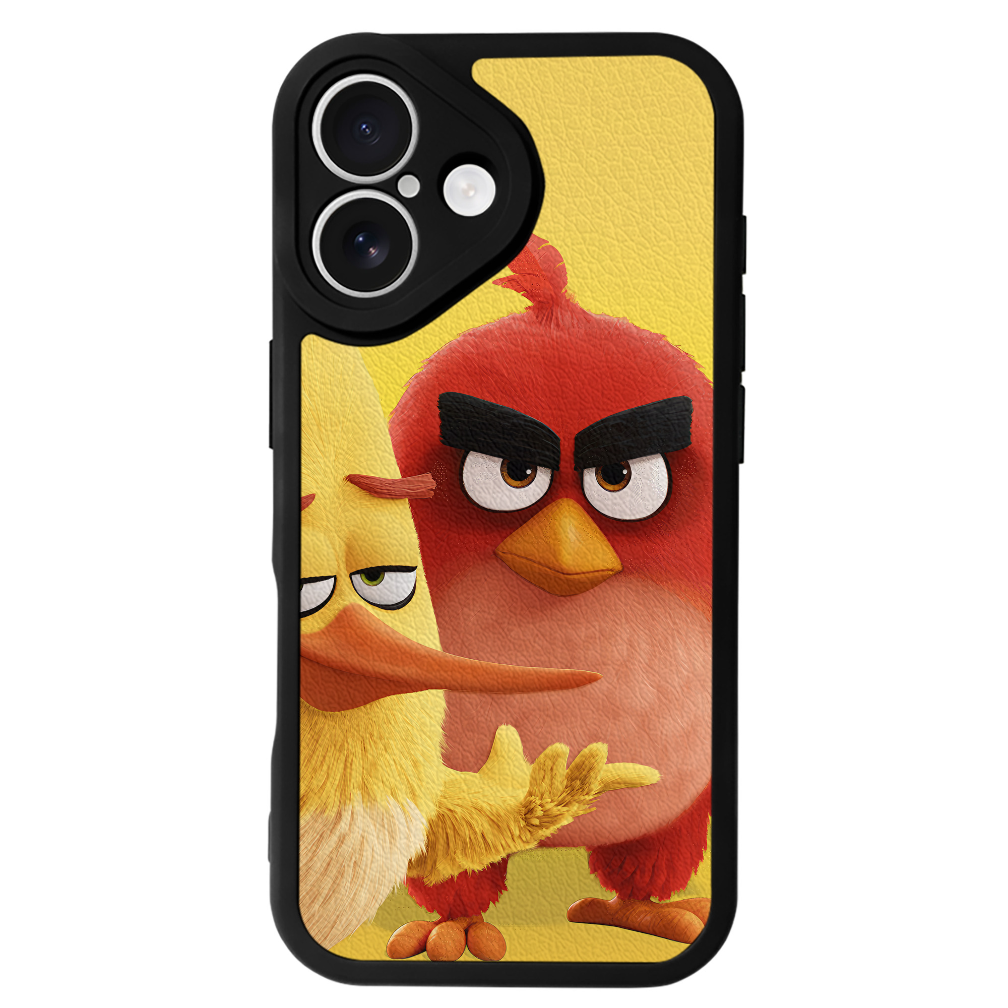 （画像用） Angry Birds アングリーバード 【iPhone 16シリーズ対応】シリコンスマホケース（レザー調） 材質：シリコン